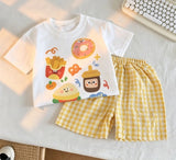 Kids' T-Shirt & Gingham Shorts Set — view 4