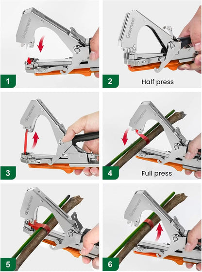 Plant Branch Hand Tying Binding Machine Garden Plants Tying Machine Minced Vegetable Tape Tool Tapener Garden Tools