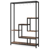 Tall Metal Plant Shelf with Hooks — view 8