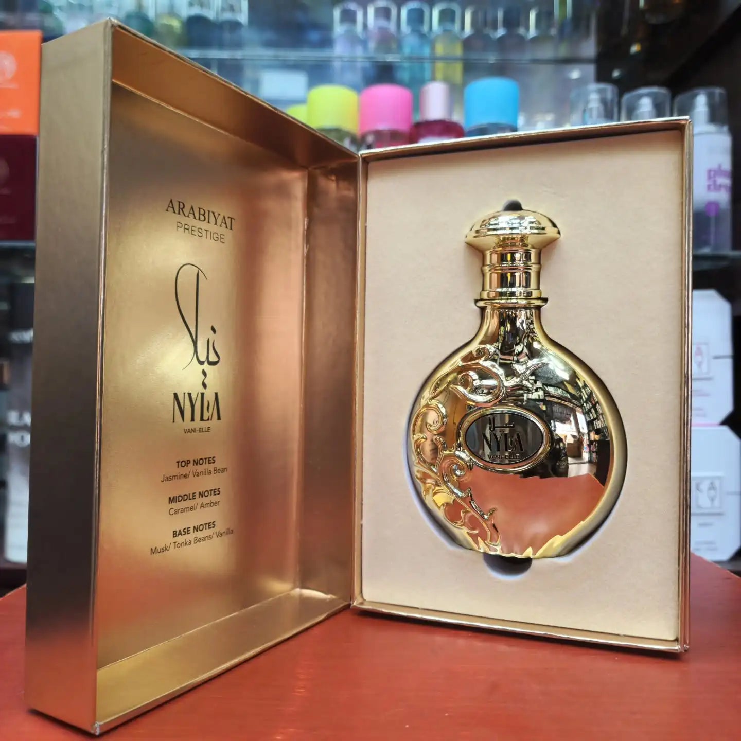 ARABIYAT PRESTIGE Nyla Vani-Elle Eau de Parfum, Unisex Fragrance with Vanilla and Jasmine, 2.7 fl. oz