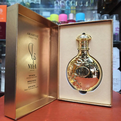 ARABIYAT PRESTIGE Nyla Vani-Elle Eau de Parfum, Unisex Fragrance with Vanilla and Jasmine, 2.7 fl. oz