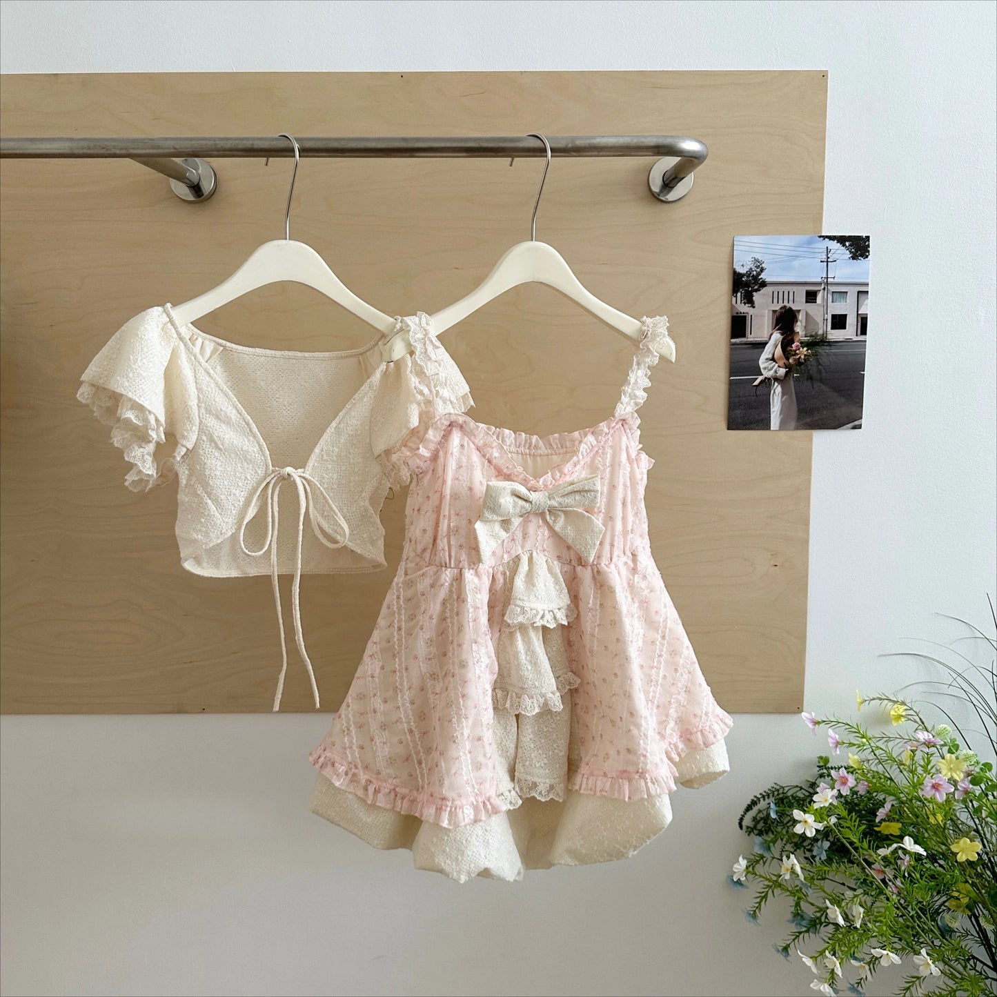 Summer Sweet Preppy Style 2 Piece Sets Women Y2k Kawaii Lolita Design Tops + High Waist Chic Skirt Female Princess Retro Outfits