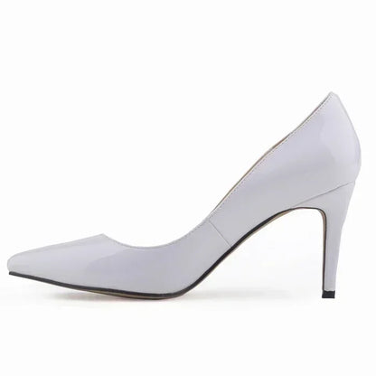 Large Size Women Pumps Classic Pointed Toe High Heels Sexy 9cm Stilettos Female Elegant Comfort Ladies Red Wedding Party Shoes