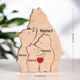 Personalized Wooden Bear Puzzle — view 11