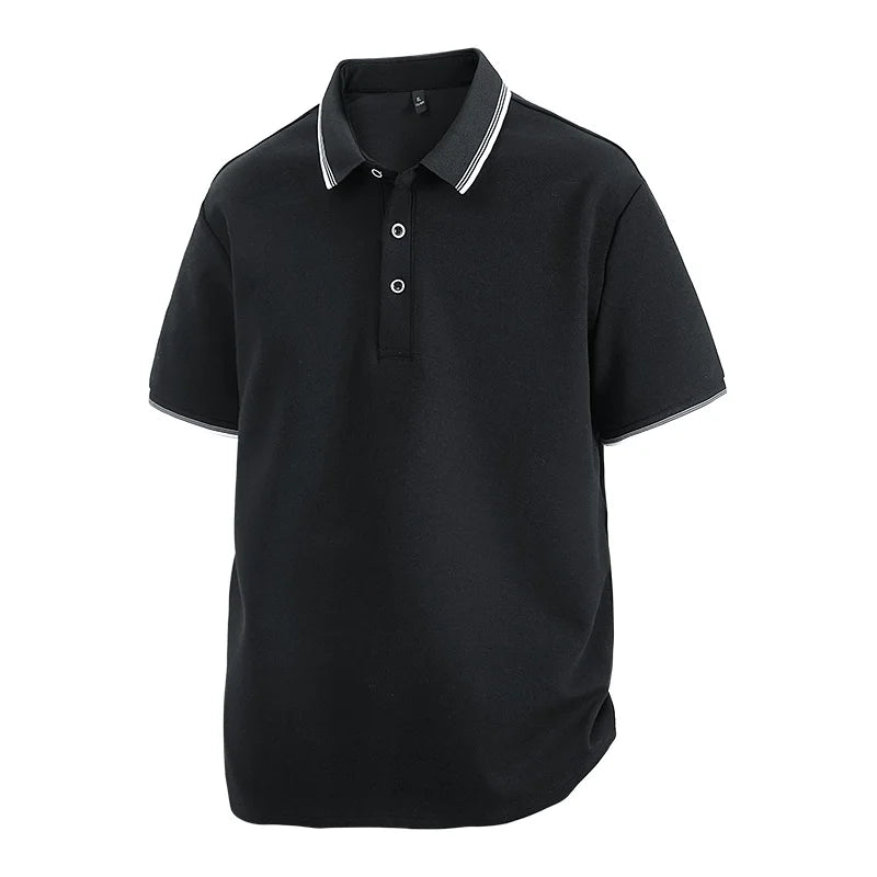 Oversized Men 7XL Polo Shirt 8XL 2026 Summer 95% Cotton Breathable Short Sleeve Collar Business Shirt Golf Man Top Clothes
