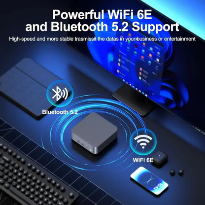Intel Core N95 i9 10980HK 2026 Quintessential Mini PC Windows 11 Pro 2TB SSD 4K 60Hz WiFi6 BT5.2 Diminutive Vest Pocket Computer