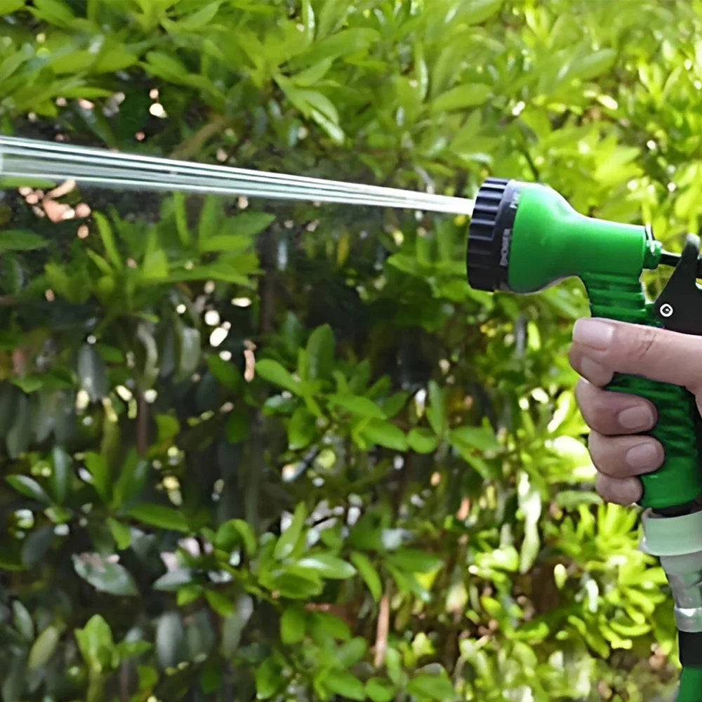 50FT Expandable Magic Hose Lightweight Design Durable Materials 7 Water Spraying Functions Gun Home Garden Watering Tools