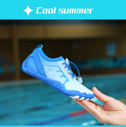Outdoor Barefoot Sneakers Aqua shoes Men's and Women's Children's Quick-drying Swimming Beach Shoes Water Shoes Suitable Water S
