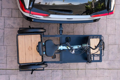 Hitch Rack for All Fat Tires Electric Trike (Black), Customized