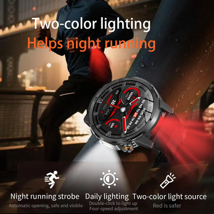 2026 New  Outdoor Smart Watch 1.85inch AMOLED 1000mAh Large Battery 5ATM Waterproof Voice Call Sports Men Fitness Bracelet