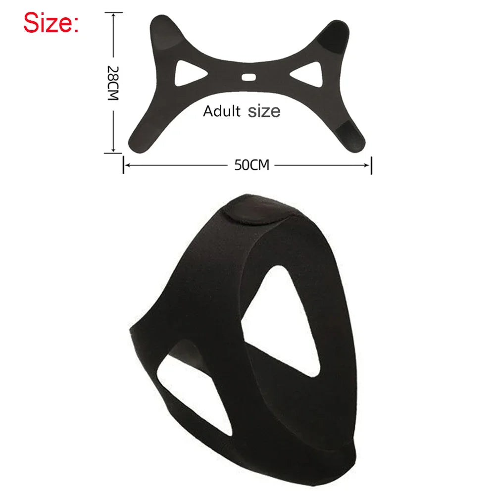 Tcare Anti Snoring Chin Strap Best Stop Snoring Device, Adjustable Snore Reduction Belt Sleep Aids Chin Strips Belt for Unisex