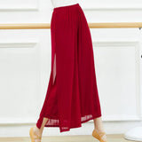 Mesh Wide-Leg Dance Pants