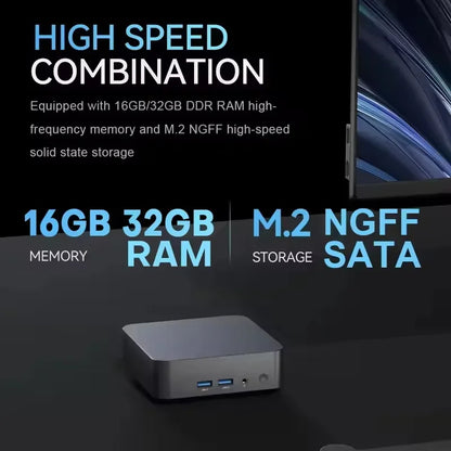 Mini PC Laptop Win11 Pro Core i9-8950HK 32GB RAM 1TB/2TB SSD WiFi6 BT5.2 4K HD Home & Gaming 3-Year Warranty