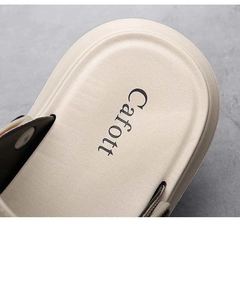 Sandals Men's 2025 New Summer Casual Beach Shoes Indoor and Outdoor Wear Two-Wear Lightweight One-Line Sandals