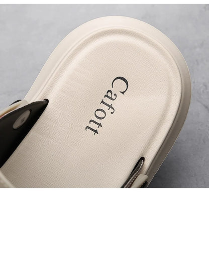 Sandals Men's 2025 New Summer Casual Beach Shoes Indoor and Outdoor Wear Two-Wear Lightweight One-Line Sandals