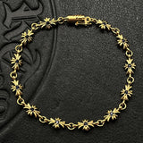 Cross-Flower Link Bracelet — view 10