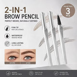 Fork-Tip Eyebrow Pencil — 3 Pieces — product image