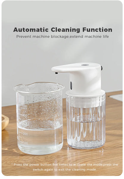 Kitchen 300ml Automatic Liquid Soap Dispenser USB Rechargeable Touchless Hand High Capacity Detergent Bathroom Dispenser