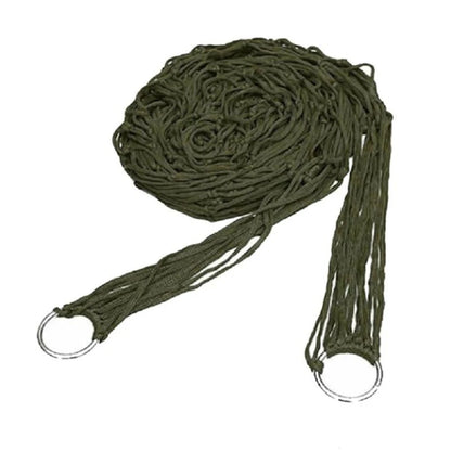 Outdoor Equipment Thick Mesh Camping Hammock Nylon Rope Single Person Mesh Hammock Outdoor Camping Equipment Accessories