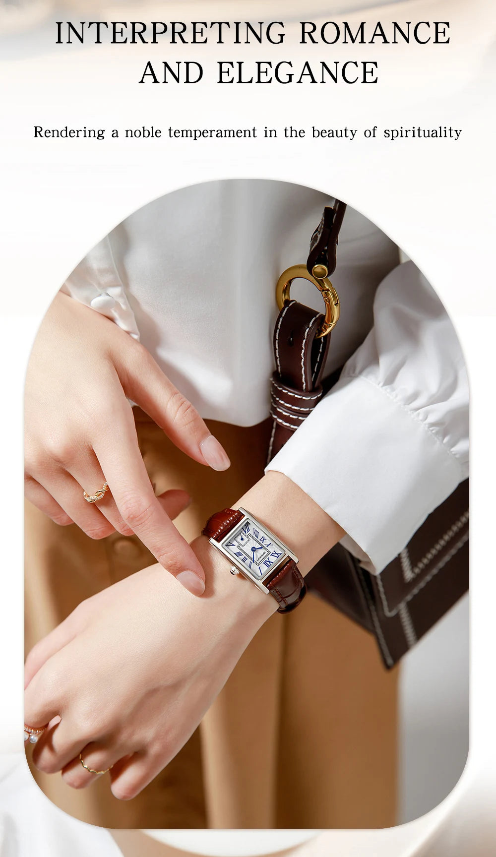 SANDA Top Fashion 1116 Women's Watch Elegant Design Rectangular Dial Waterproof Quartz Movement Business Women's Quartz Watch