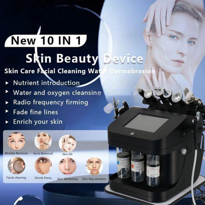 10in1Multifunction Facial Beauty Equipment Hydra Dermabrasion Oxygen Jet Peel Skin Cleaning Machine ProfessionalSalonUseforF