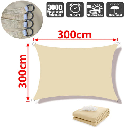 6x4m waterproof sunshade sunshade protective cover canvas camping sunshade cloth large outdoor rain and snow shed garden terrace