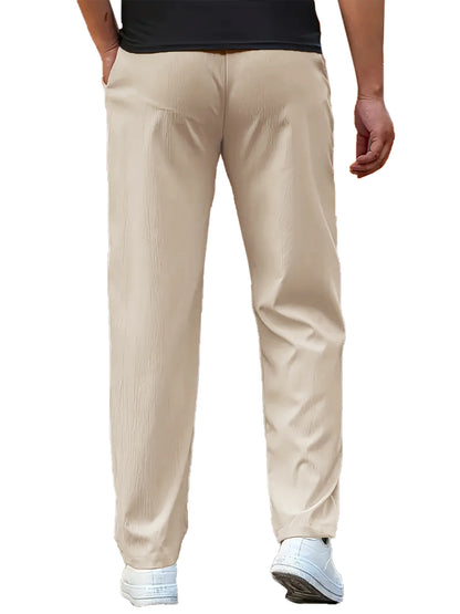 Men's Lightweight Pants Casual Loose Sports Trousers Men Casual Thin Straight Leg Pants Male Fashion Outdoor Joggers Pants