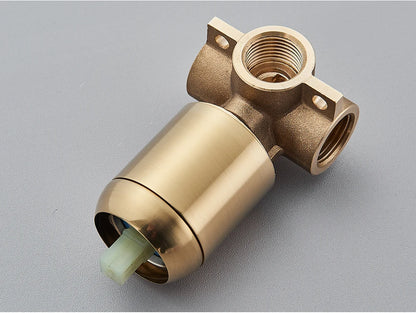 Brushed Gold Handheld Shower Bathroom Shower Faucet Hot & Cold Water Tap Brass Shower Holder 1.5M Hose Brass Shower Valve