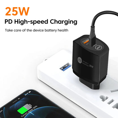 Olaf PD 25W USB C Charger Phone Charger Fast Charging Type C Charger Quick charge 3.0 Adapter For iPhone Xiaomi Huawei Samsung