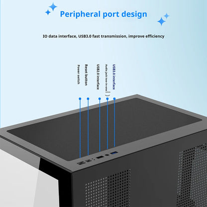 Power train Dreamland PRO PC gaming case ATX MATX ITX motherboard 360water-cooled Sea view room Double-sided glass computer case