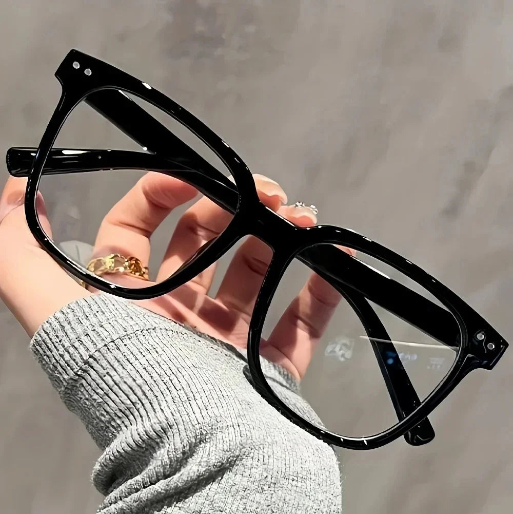1/2/3 PCS Blue Light Blocking Glasses Fashion Square-framed Glasses Trend Campus Style Clear Black Frame Back To School Dress