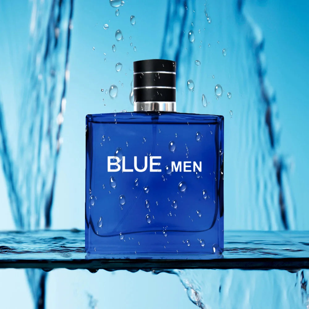 3.4 oz men's eau de toilette spray, durable perfume, lemon mint pink pepper flavor, very suitable for dating, daily life, partie