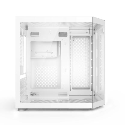 Power Train Star Realm M-ATX Desktop Computer Case Without Pillars Three Sided Glass Panoramic Sea View Room 240 Water Cooling