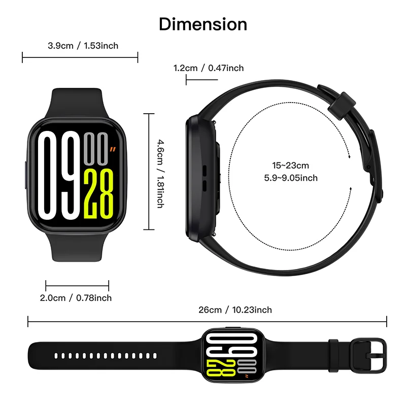 2026 Luxury Smart Watch Fitness Heart Rate Monitor Waterproof Sport Smart Band Wrist Smartwatch for Man Woman Android IOS Phones