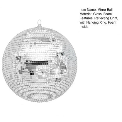 Large Disco Ball, Hanging Ball, Silver Color Ball, Big Ball Wedding Decoration (16Inch)