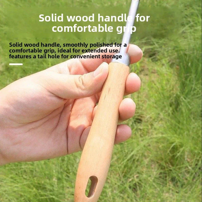 1pc 12.4" L-shaped Thickened Stainless Steel Gap Weeding Tool, Multifunctional Weed Sickle Garden Hand Tool for Yard