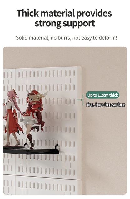 No-Holes Home Organization | This Wall Pegboard Displays & Organizes Your Daily Items & Electronics in Living Room/Study