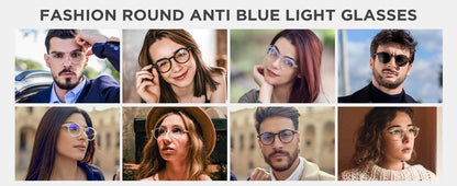 ZENOTTIC Retro Small Round Prescription Glasses Circular Progressive Eyewear Photochromic Optical Eyeglasses for Women Men