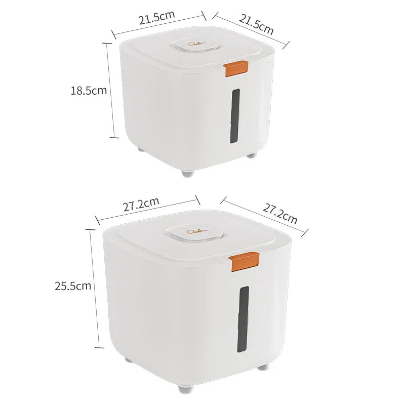 1PCS Moisture-proof Rice Bucket with Lid Sealed Insect-proof Canister Thickened Powder Storage Box for Pressed Noodles 5 10 KG