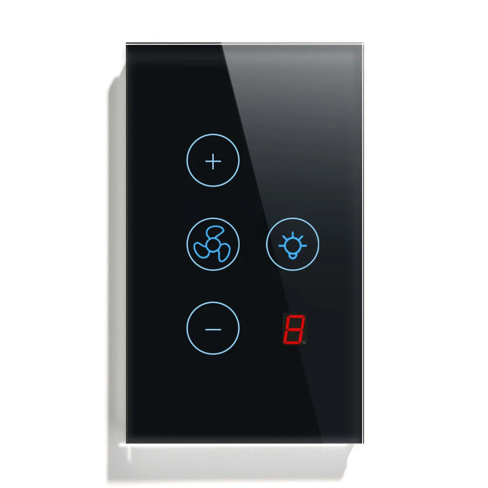 tuya Zigbee Smart fan switch Network connection APP remote control Alexa and Google Assistant AC110V 220V voice control