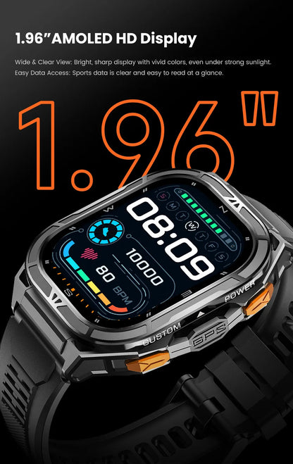 New For XIAOMI Sport Wristband Built-in GPS&Compass BT Call Smartwatch Altimeter Health Monitoring 3ATM Waterproof Swim Watches