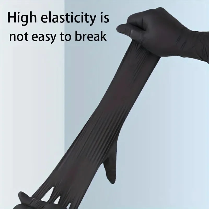 20Pcs Heavy Duty Composite Nitrile Gloves (S/M/L/XL) - Puncture & Oil Resistant, Non-Slip Fingertips, Ideal for Kitchen Cleaning