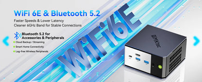 MKtec NucBox K16 Mini PC AMD Ryzen7 7735HS LPDDR5 6400Mhz 32GB Pcie 4.0 SSD Windows 11Pro WIFI 6E BT 5.2 Full-featured USB4.0