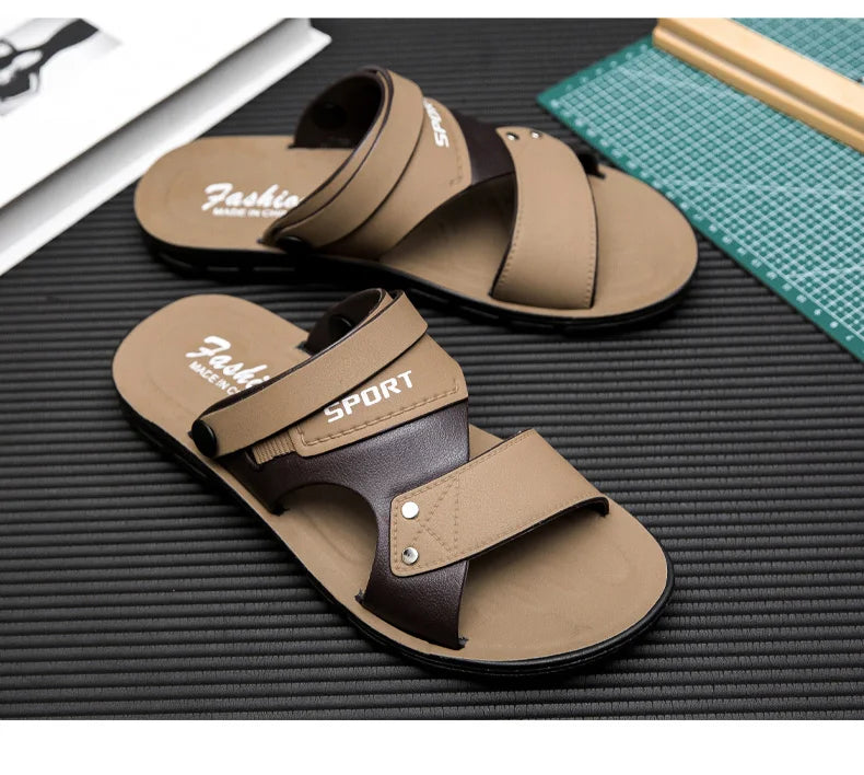Summer Men Sandals Open Toe Flat Mens Casual Shoes Outdoor Walking Sandals for Men Beach Shoes sandalias hombre Men slippers