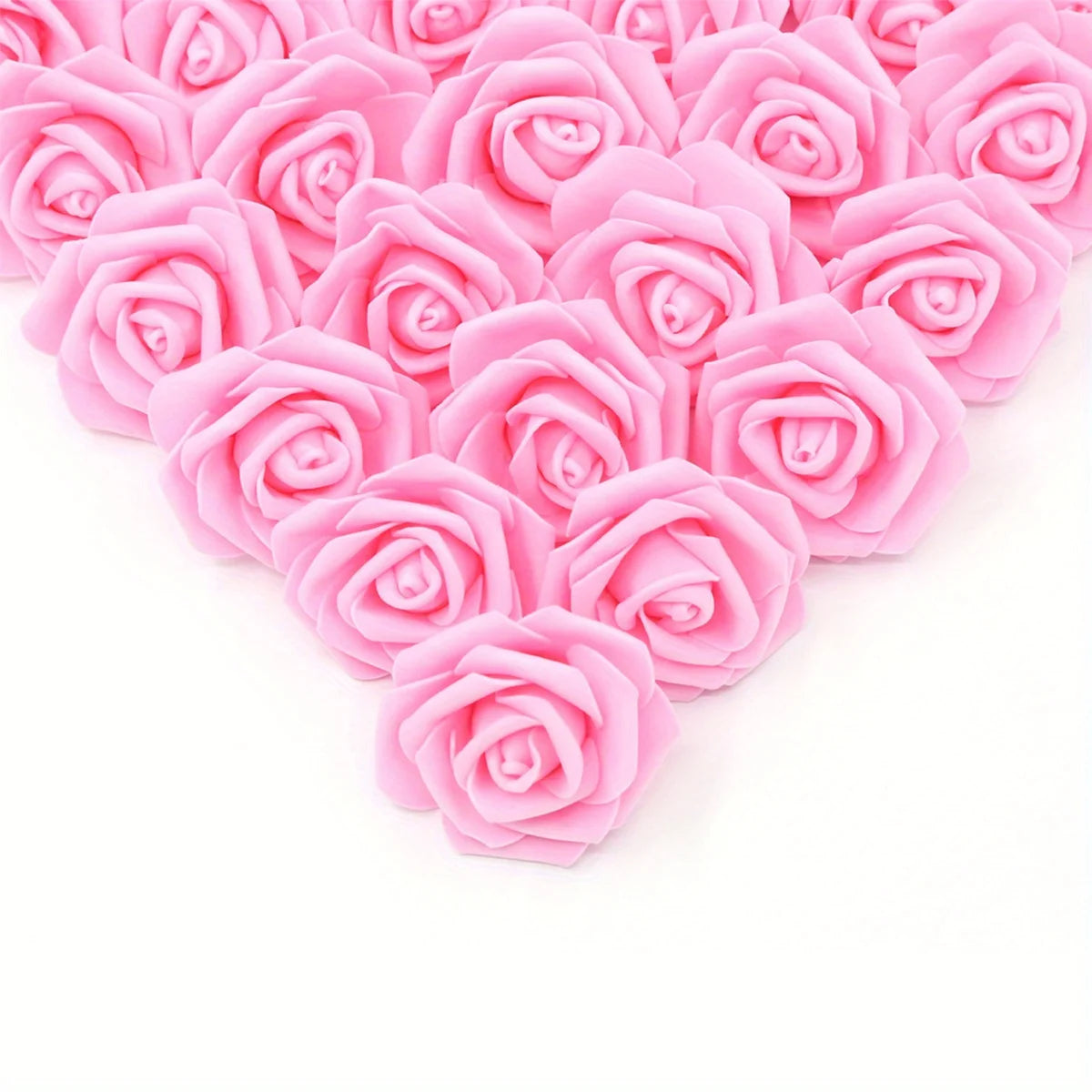 100PCS Artificial Rose Flower Heads, Real Looking Foam Roses for DIY Wedding Baby Shower Centerpieces Party Home Decorations