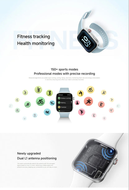 Global Version Redmi Watch 6 2.07" AMOLED Screen 550mAh Battery 150+ Sports Modes 5ATM Water Resistance Xiaomi HyperOS 3