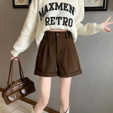 High-Waisted Tailored Shorts