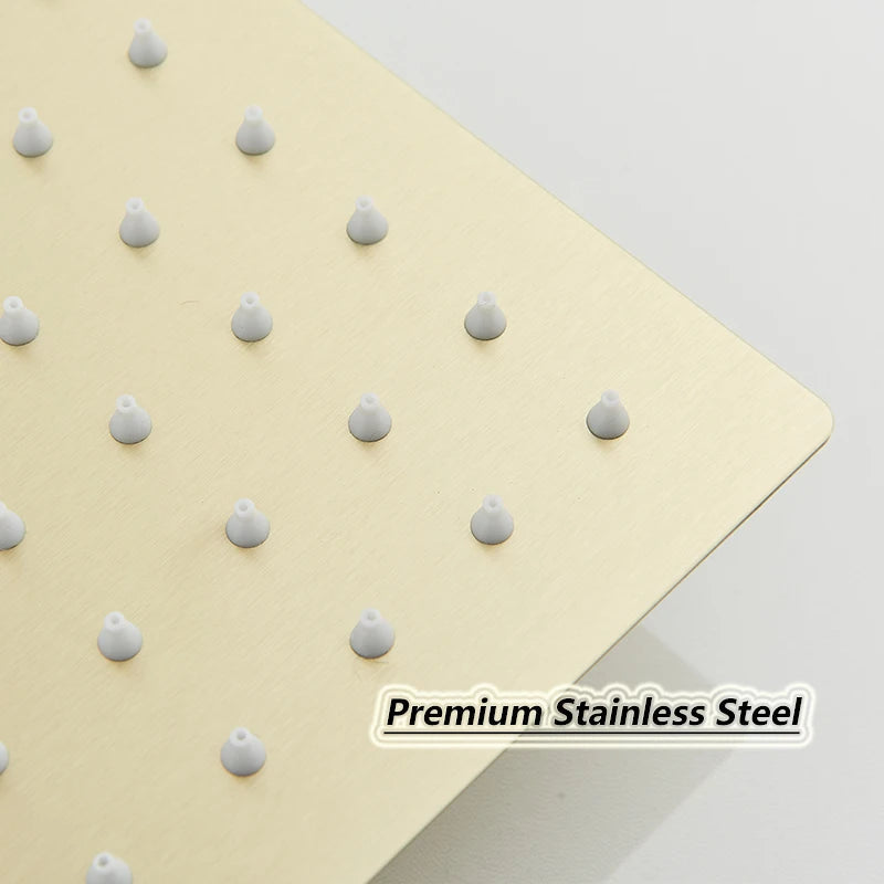 SHBSHAIMY Square/Rotundity Rainfall Bathroom Shower Head Accessories Brass Ceiling Mounted Bathtub Shower Head