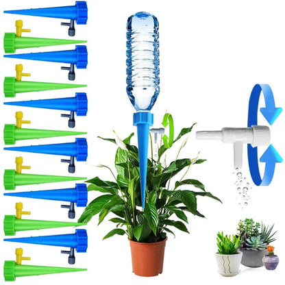 Automatic Drip Irrigation Watering System Plant Dripper Spike Kits Garden Self Watering Planter Insert Plant Watering Devices