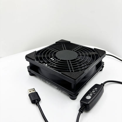 Home Router Cooling Fan For Ipad USB-Powered Silent Computer Fan 3-Speed Adjustable Silent  Fan Cooling with Controller